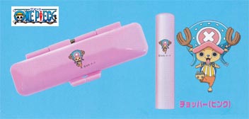 チョッパーのイラスト入り印鑑・ケース付き・ピンク